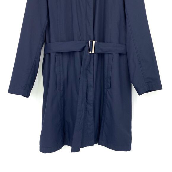 EDDIE BAUER Casual Trench Coat Navy Blue XL - Picture 3 of 12